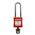 CE approval nylon body steel long shackle anti slipping padlock brands